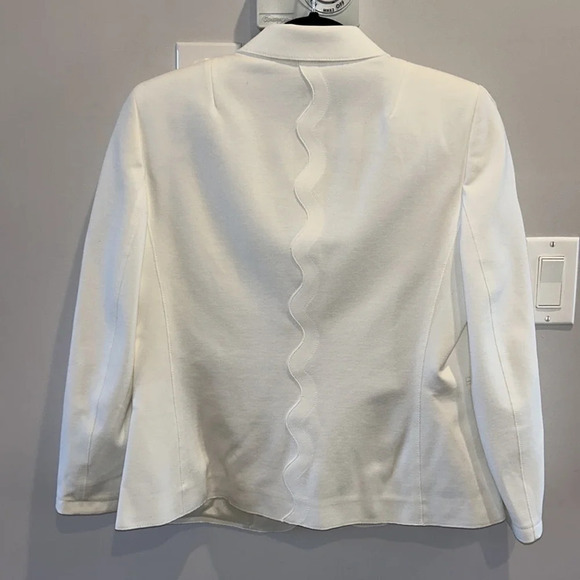 Akris Punto  Memphis Wave Blazer In White - Picture 9 of 10